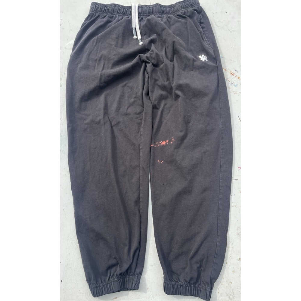 Men's YoungLA Joggers Black Solid 2XL Activewear Distress Gym Beach City Street